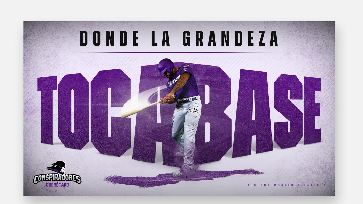 Key visual Toca Base — Conspiradores de Querétaro